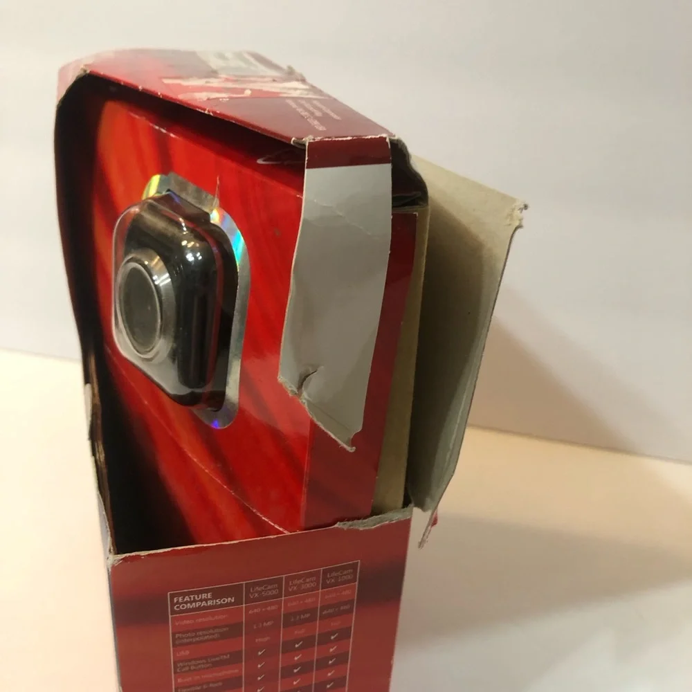 Microsoft LifeCam VX-5000 Black and Silver Webcam